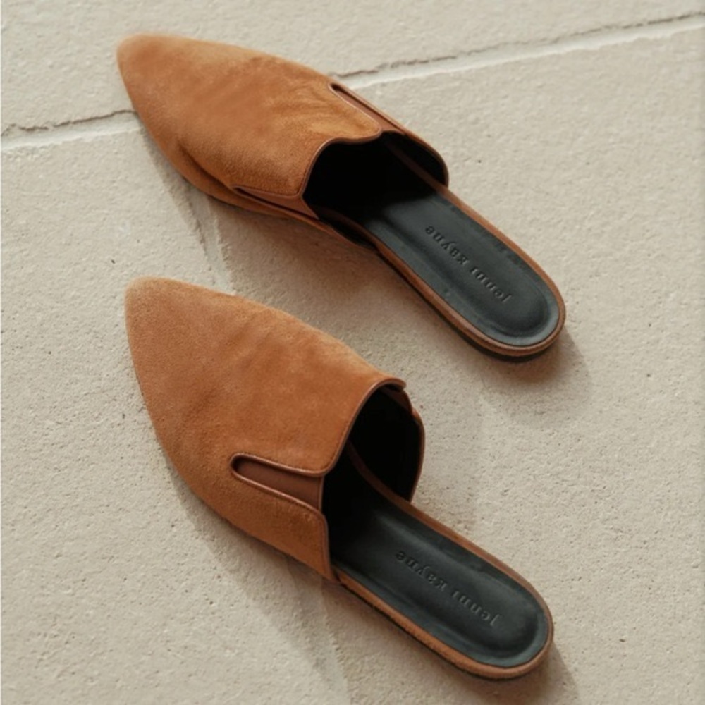 Jenni Kayne Tan Suede Mules